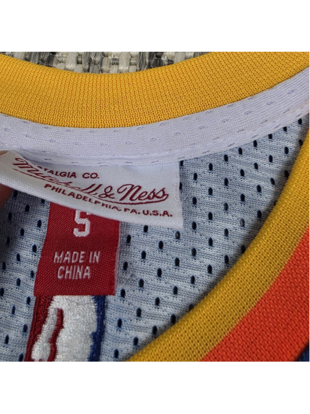 Shai Gilgeous-Alexander OKC Thunder Custom Pikachu Jersey S Mitchell & Ness - Picture 3 of 8
